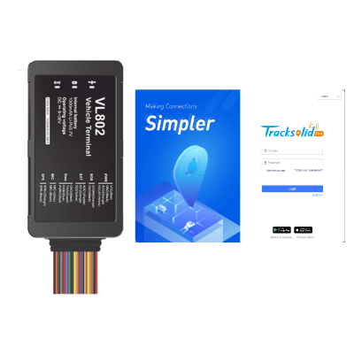 VL802PROMO - Rastreador GPS Vehicular 4G LTE / Corte Remoto de Motor / Botón de Emergencia SOS / Detección de Apertura de Puertas / Audio Bidireccional / Compatible con Sensor Ultrasónico UL212