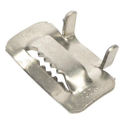LP-SSBT-58 - Hebilla de Acero Inoxidable / Tipo T / 5/8" / 100 Piezas / Compatible ADSS y Mini-ADSS