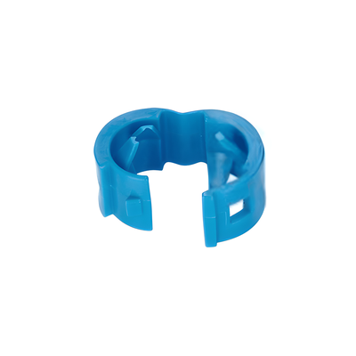 PCBANDBU-Q - Clips de Identificación para Patch Cords / 25 Piezas / Diámetro 4.7 a 7.8 mm / Color Azul / Fijación a Presión / Polipropileno RoHS