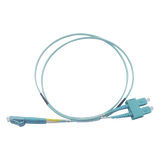 LP-FOM3-LCSC-R03 - Jumper de Fibra Óptica / Multimodo OM3 50/125 / LC-SC Dúplex / OFNR Riser / 2.0 mm / 3 m (9.84 pies) / Aqua