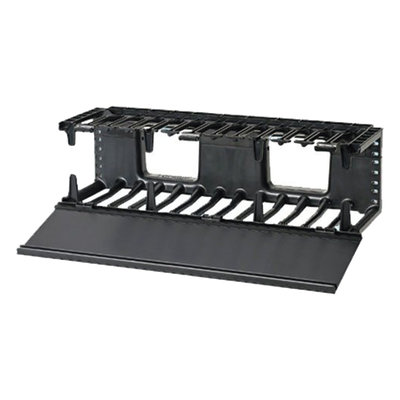 NMF3 - Organizador de Cables Horizontal / Rack 19in / 3UR / 1.58 x 5.25 x 6.18 ft / ABS / Curvatura Integrada