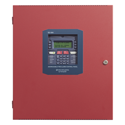 ES-50X - Panel de Control de Alarma Contra Incendio Direccionable / 50 Dispositivos en Lazo SLC / Comunicador Dual POTS/IP / 2 NAC Clase A/B / Pantalla LCD 80 Caracteres