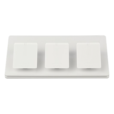 LPED3WH - Pedestal de Mesa Triple / Base 117 mm (4.59 in) / Acabado Brillante Blanco / Sin Cableado / Compatible con Controles Pico