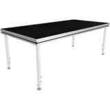 YS4 - Tarima Modular para Escenario / 200 x 100 cm / Estructura de Aluminio / Superficie Antideslizante / 7.8 cm de Altura