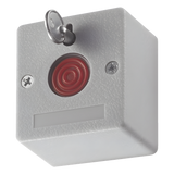 DS-PD1-EB - Botón de Pánico Cableado / NA/NC Configurable / ABS Retardante al Fuego / 49.5 x 53.5 x 32.5 mm / 40 g