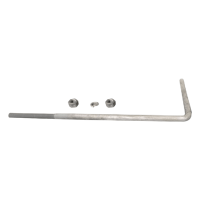 MSC30ANCLAL - Ancla en L / 3/4' / 62 x 22 cm / Galvanizado por Inmersión en Caliente / 1 Pieza