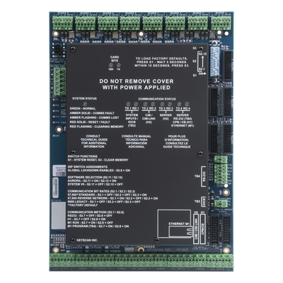 CA8500B - Tarjeta Principal Controlador / 8 Lectoras / 8 Puertas / 45,000 Tarjetas / TCP-IP Opcional / 16 Entradas Auxiliares / 8 Salidas Auxiliares