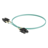 FX23RSNSNSNM002 - Jumper de Fibra Óptica / Multimodo OM3 50/125 / SC-SC Duplex / OFNR Riser / 2 m (6.56 ft) / Aqua