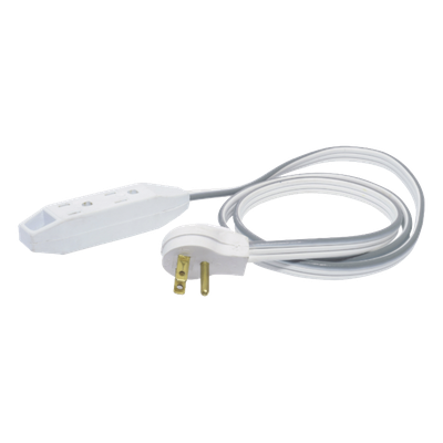 SYS-136051 - Extensión Eléctrica Plana / 1 m (3.28 ft) / AWG 16 / Clavija Aterrizada 90° / SPT-3 / CCA