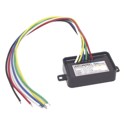 LEDFLASHER1W - Flasheador LED / Control de 20 Cabezales / 12 Patrones Programables / IP67 / 12V DC / 3 x 2 x 1 pulgadas