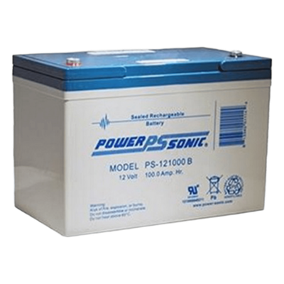 PS-121000-B - Batería de Respaldo AGM/VRLA / 12V / 100AH / Vida Útil 10-12 Años / Terminales B (M6) / Certificación UL