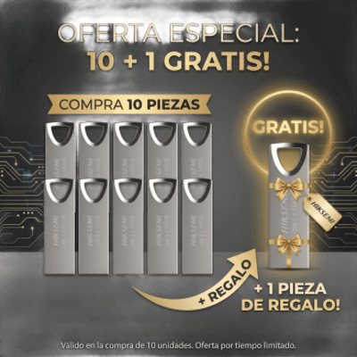 HSUSBM200/64G/2.0/KIT - Memoria USB / 64 GB / USB 2.0 / Lectura 80 MB/s / Cuerpo Metálico 5.2 g / 38 mm