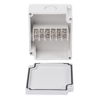 PST-TJ6-PM - Caja de Interconexión / 6 Terminales / IP65 / 110 VCA / 12-24 VCC / 91 x 75 x 43 mm (3.58 x 2.95 x 1.69 in)