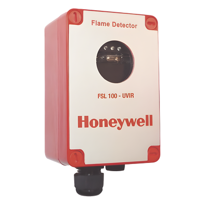 FSL100-UVIR - Detector de Flama UV/IR / Alcance 25 m / Salida 4-20 mA y Relés SPDT / ATEX 2/22, FM3260, EN54-10 / IP65 / Color Rojo