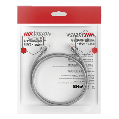 DS-1NP6UEC0-1000-G - Cable de Parcheo UTP / Cat. 6 / 24 AWG / 10 Metros (32.81 Pies) / Gris / PoE+ / Interior