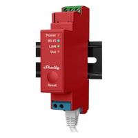 SHELLYPRO1PM - Relevador / Interruptor inteligente WiFi/Ethernet/Bluetooth / 1 canal / 16A / Medición de consumo AC / Montaje en riel DIN / 52.5 ft temperatura operación