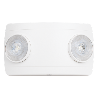 SF660LW - Luz de Emergencia LED / Doble LED 1W 150 lúmenes / Autonomía 90 min / Voltaje Universal 127-240 VAC / UL 5VA Ignífuga