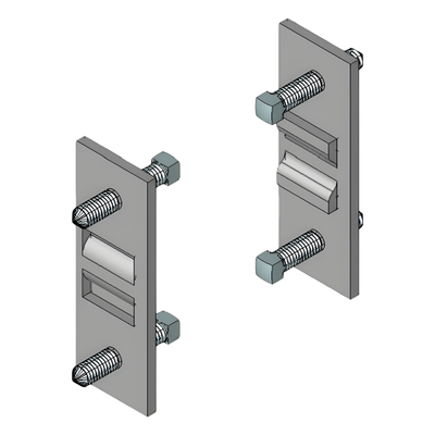 ANC-HU15 - Mordaza Interior para Vigas / Acero 4.7 mm / Carga 360 kg / Electrogalvanizado / Par