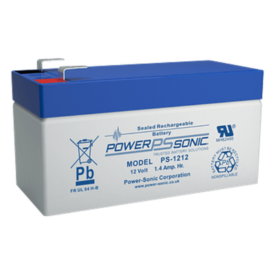 PS-1212-F1 - Batería de Respaldo AGM/VRLA / 12V / 1.4Ah / Terminales F1 / 5 Años Vida Útil / UL Reconocida