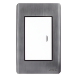 JTL-E7501 - Apagador Sencillo de 10 A 127 V CA ~ 60 Hz / Placa de Acero.