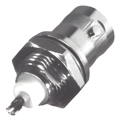 RFB-1716 - Conector BNC Hembra / Montaje Frontal Chasis / Soldable / 75 Ohm / D-Plano / 0.98 in