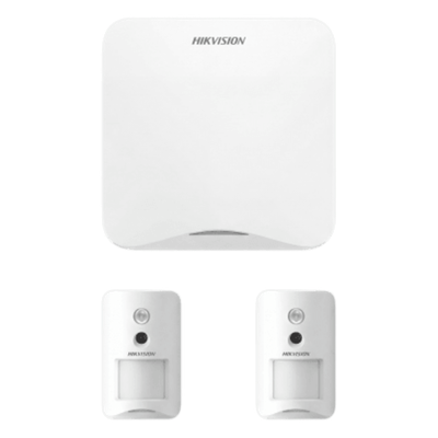 AXHOME-KIT-GSM-PIR-CAM - Kit de Alarma Inalámbrico / Wi-Fi 2.4 GHz y GSM 3G/4G / 16 Zonas Configurables / 2 Cámaras PIR con Verificación Visual / Alcance Radio 1200 m / Inmunidad Mascotas 24 kg