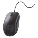 90789 - Mouse Óptico USB / 1200 DPI / Cable 1.5 m (4.9 ft) / 3 Botones / Diseño Ergonómico / Silencioso / Multiplataforma