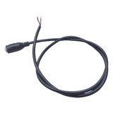 DC-CORD-FF - Cable de Alimentación DC / Conector Hembra 5.5 mm x 2.1 mm / Puntas Libres / 60 cm (23.6 Pulgadas) / 22 AWG / 12 VCC