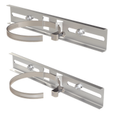 PST-MOUNT-POLE-V3 - Montaje de Poste / Metal Galvanizado / Gabinetes hasta 30 cm / Diámetro 4' a 5' / 300x44 mm / 2 Rieles