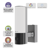 CSEL3 - Cámara IP Bala / 4 Megapixel / Wi-Fi 2.4 GHz / IR 10 m (32.8 ft) / Luz LED 700 lm / Audio Bidireccional / IP67