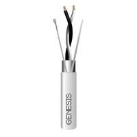 Carrete de 305 Metros (1000 Pies) / Cable 2 x 22 AWG / Color Blanco / Blindado / Plenum / Trenzado para Aplicaciones de Transmisión de Datos a Alta Ve