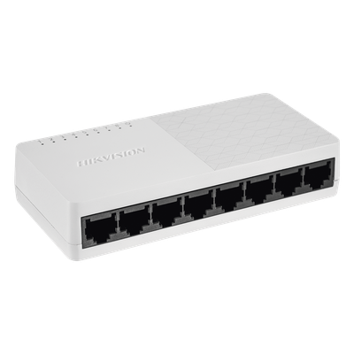 DS-3E0508D-O - Switch Gigabit de Escritorio / 8 Puertos 10/100/1000 Mbps / Diseño Compacto / Operación Silenciosa / Fuente de Alimentación Incluida
