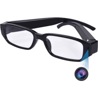 TE663 - Cámara Oculta en Lentes (Spyce Camera) / Resolución 2 Megapixel (1080P) / Memoria de 8GB / Grabación de Audio y Vídeo / Captura de Fotografías