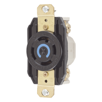 HUB-HBL-2720 - Receptáculo Industrial / 30 A / 250 V CA / 3 Polos 4 Hilos / Bloqueo Media Vuelta / NEMA L15-30R / IP20 / -40 °C a 75 °C