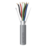2206-5509 - Bobina de 152 Metros (500 Pies) de Cable / 6 x 22 AWG BLINDADO / Riser / Color Gris / Para Aplicaciones de Audio, Seguridad y Control