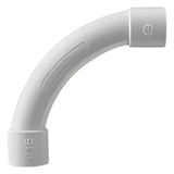 DX-40-132 - Curva para Tubería Rígida / 32 mm / PVC Auto-extinguible / Libre de Halógenos / Radio Estrecho / Datos y Telecomunicaciones