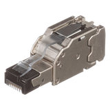 FPS6X88MTG - Plug RJ45 Blindado / Terminación en Campo / Cat5e/Cat6/Cat6A / 22-26 AWG / -40 a 85°C / Color Plata
