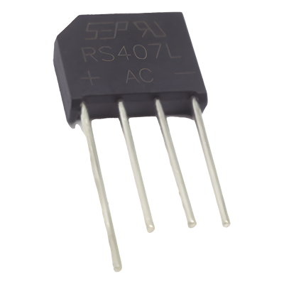 RS-407L - Puente Rectificador / 4A / 1000V / Encapsulado Compacto