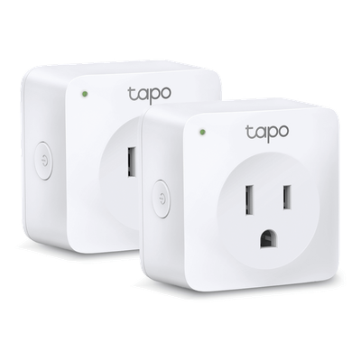 TAPOP100-2P - Enchufe Inteligente Wi-Fi / Control Remoto / Programación y Temporizador / 10 A (1200 W) / 2.4 GHz / Diseño Compacto