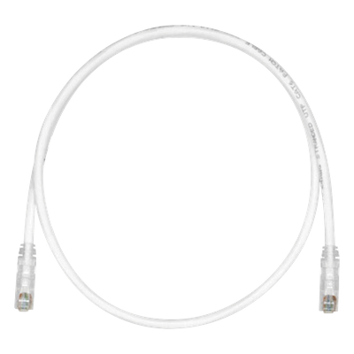 UTPSP0.5MY - Cable de Parcheo UTP Cat6 / 24 AWG / CM / 50 cm (1.64 ft) / Blanco Mate