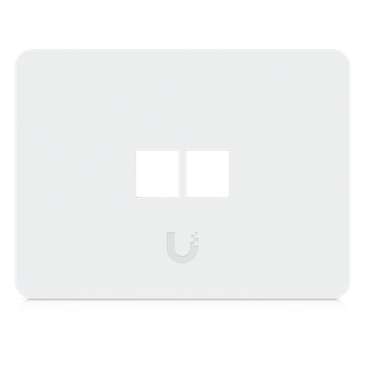 UACC-WP-KEYSTONE-H-2P - Placa de Pared Keystone / 2 Puertos / Horizontal / Superficie Pintable / 4.4 x 3.2 x 0.12 in / Paquete 4 Piezas
