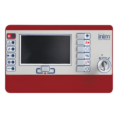 PREVIDIA-C-REPR - Teclado Remoto Repetidor / Red HorNet+ RS485 / Alimentación 19-30 VCC / Visualización Personalizable / Certificación EN 54 / Diseño Compacto 210x132x32 mm