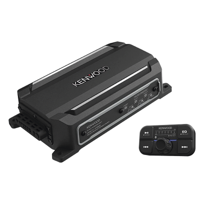 KAC-M5024BT - Amplificador de audio de 4 canales con control remoto y con conexión Bluetooth de 600 W de salida máxima