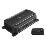 KAC-M5024BT - Amplificador de audio de 4 canales con control remoto y con conexión Bluetooth de 600 W de salida máxima