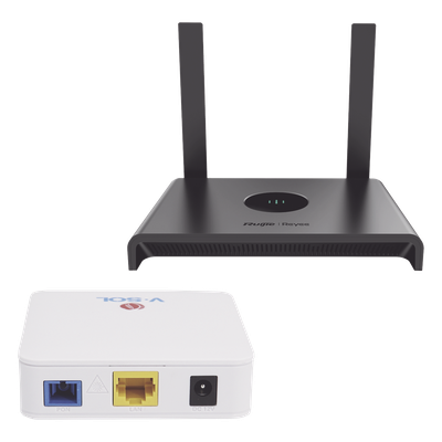 KIT1-VPON-WIFI - Kit 1 ONU Bridge V-Sol, Dual GPON/EPON con Router Home Wi-Fi Ideal para distribuciones WISP de mayor cobertura Wi-Fi en Hogares y Oficinas