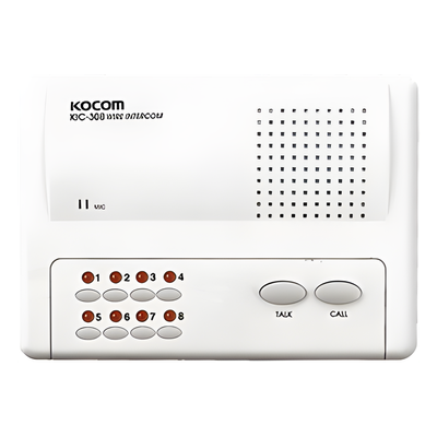 KIC-308 - Sistema de intercomunicador manos libres para 8 extensiónes