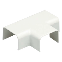 TF10IW-X - Accesorio en T para Canaleta / ABS Resistente a Impactos / UL94V-0 FT4 / 0 a 50°C / Blanco Mate
