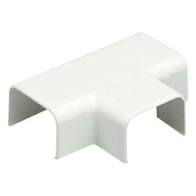 TF10IW-X - Accesorio en T para Canaleta / ABS Resistente a Impactos / UL94V-0 FT4 / 0 a 50°C / Blanco Mate
