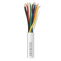 Carrete de 305 Metros (1000 Pies) / Cable de Cobre / 8 x 18 AWG / Plenum / Para Interior / Color Blanco / Para Aplicaciones de Alarmas de Intrusión/C