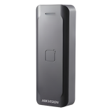 DS-K1802E - Lector de Tarjetas PROX EM / Exterior IP65 / Wiegand W26/W34 / Perfil Delgado 0.67' / LED y Zumbador / -20°C a 65°C